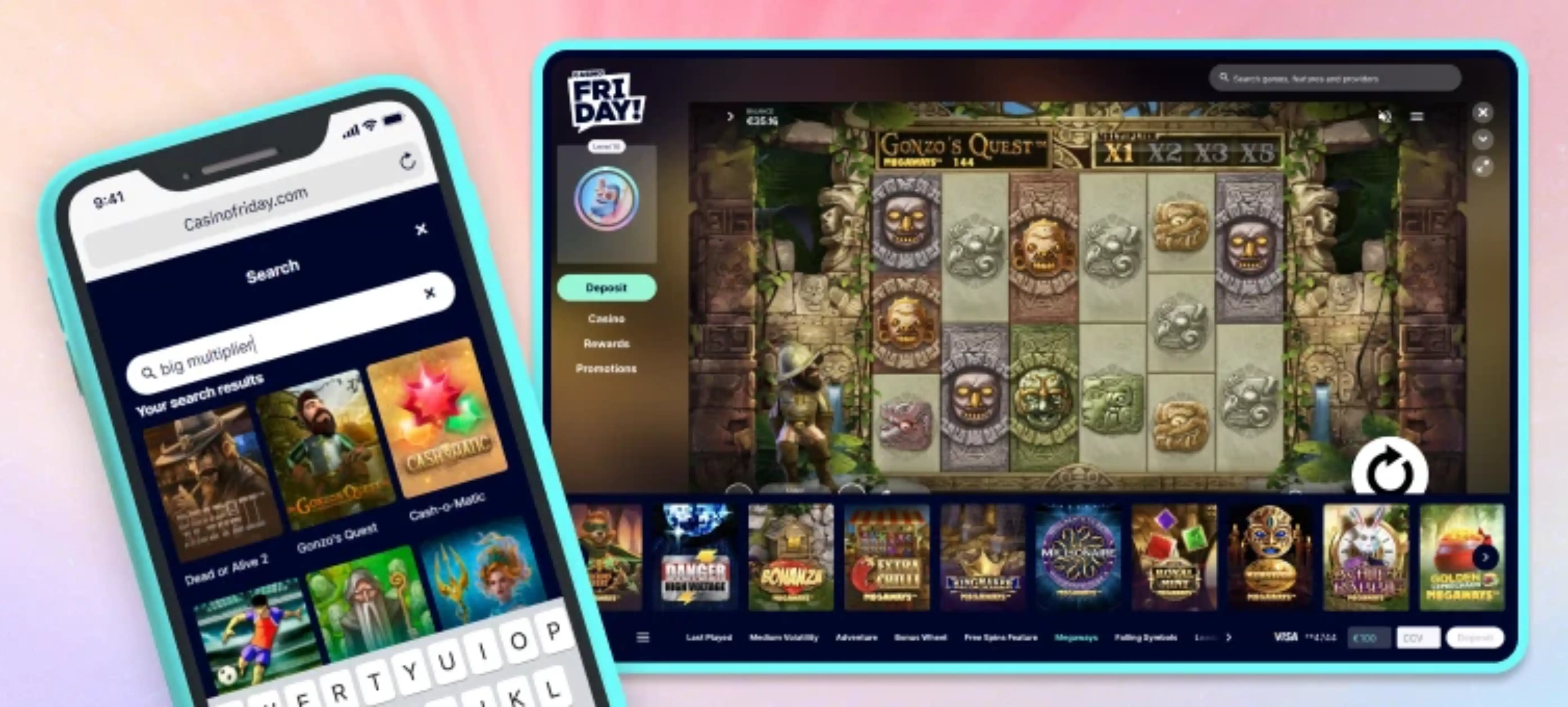 Friday Casino App Screenshot